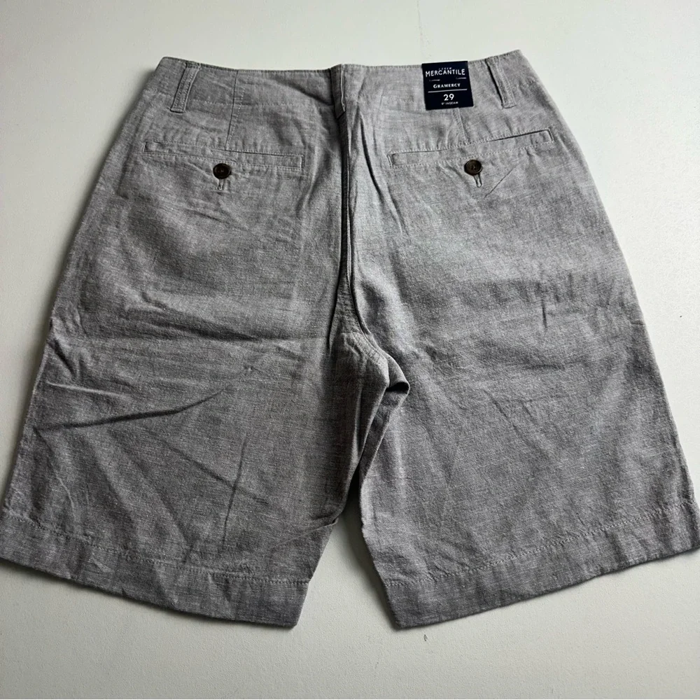 J.Crew men’s‎ size 29 Gramercy linen blend 9 inch shorts new without tags